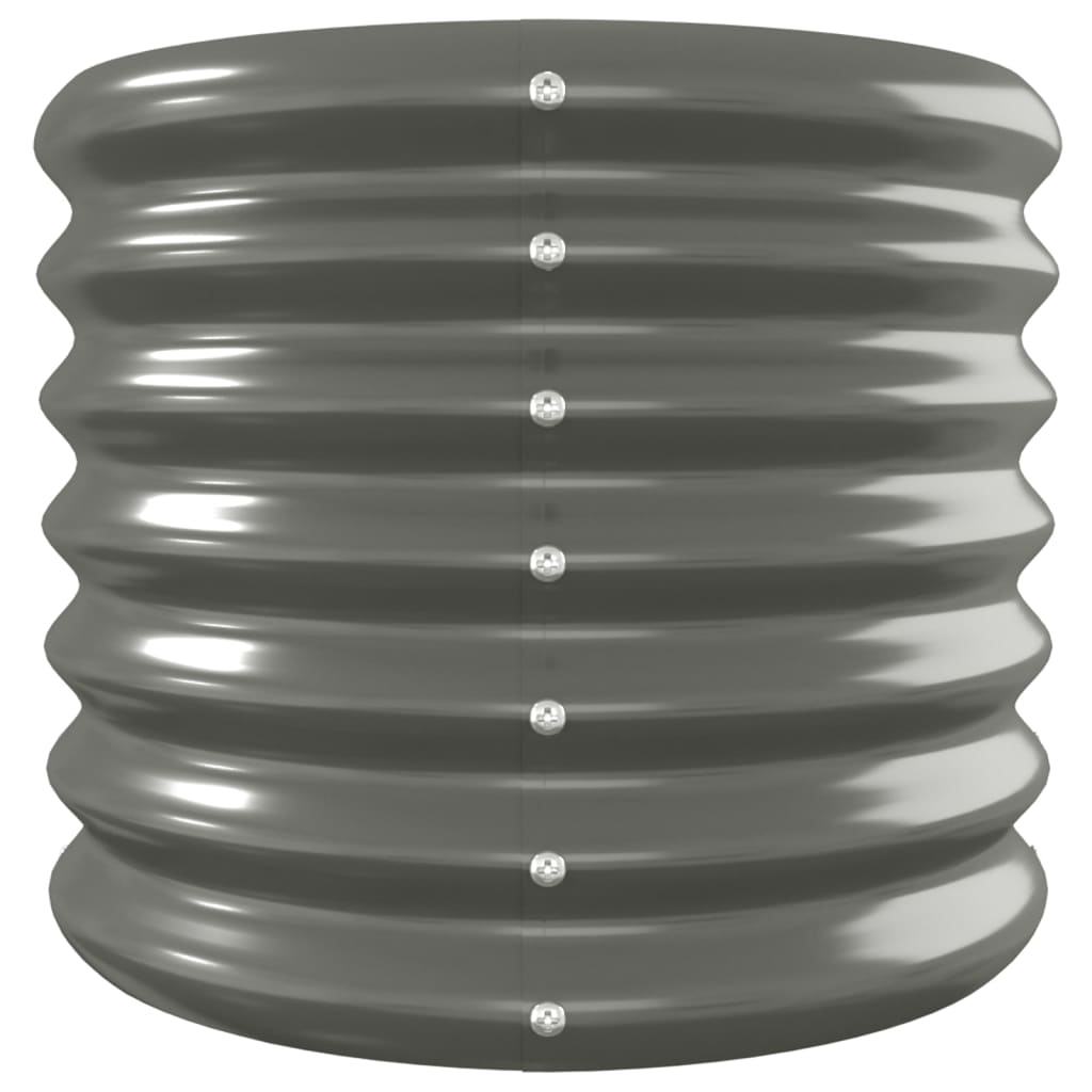 plantekasse 260x40x36 cm galvaniseret stål grå