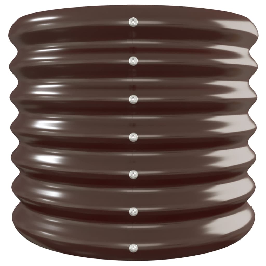 plantekasse 260x40x36 cm galvaniseret stål brun