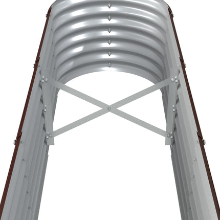 plantekasse 260x40x36 cm galvaniseret stål brun