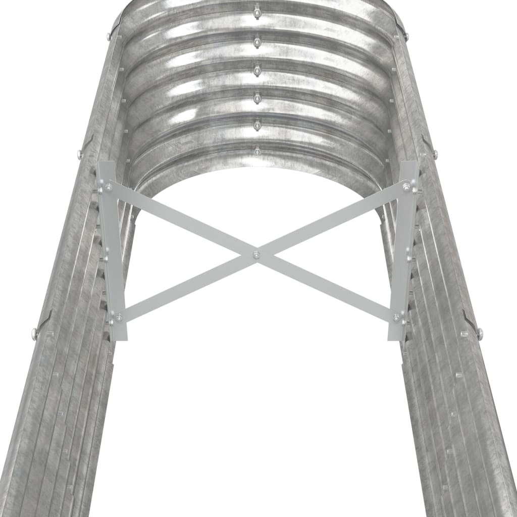 plantekasse 260x40x36 cm galvaniseret stål sølvfarvet