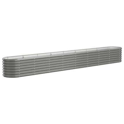 plantekasse 332x40x36 cm galvaniseret stål grå