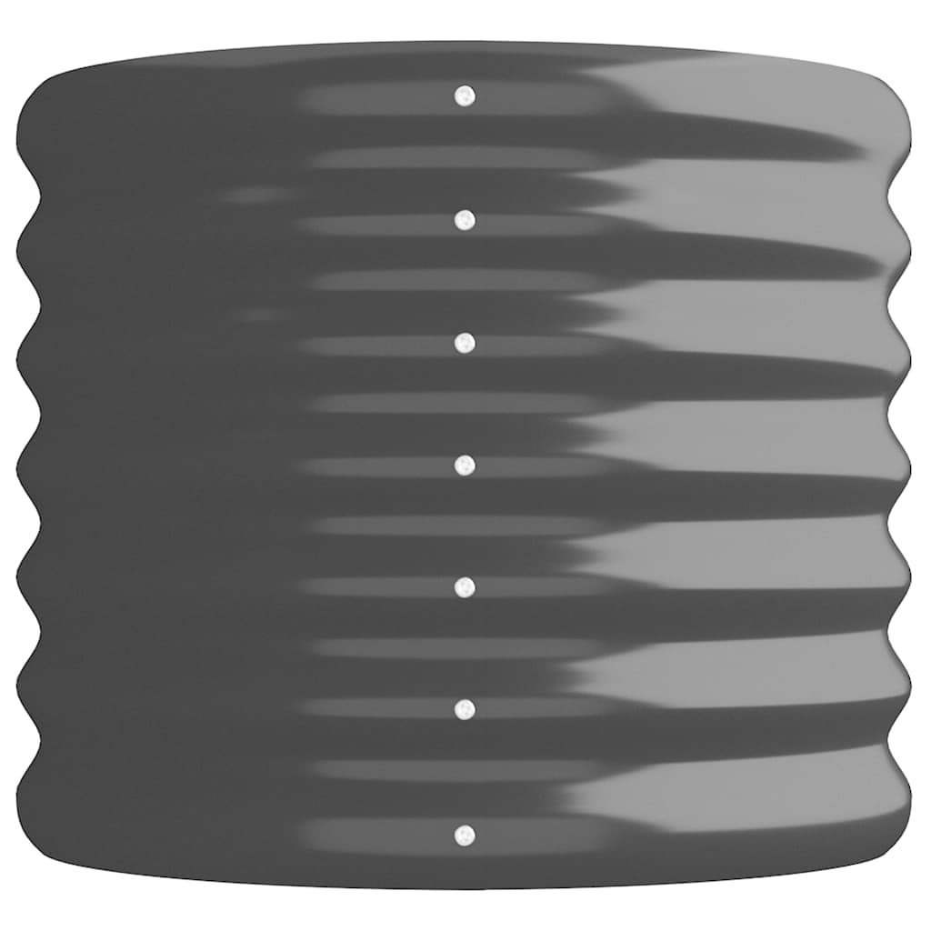 plantekasse 332x40x36 cm galvaniseret stål antracitgrå