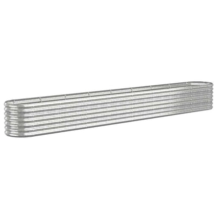 plantekasse 332x40x36 cm galvaniseret stål sølvfarvet