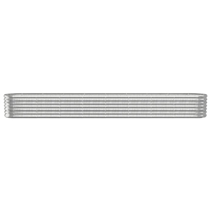 plantekasse 332x40x36 cm galvaniseret stål sølvfarvet
