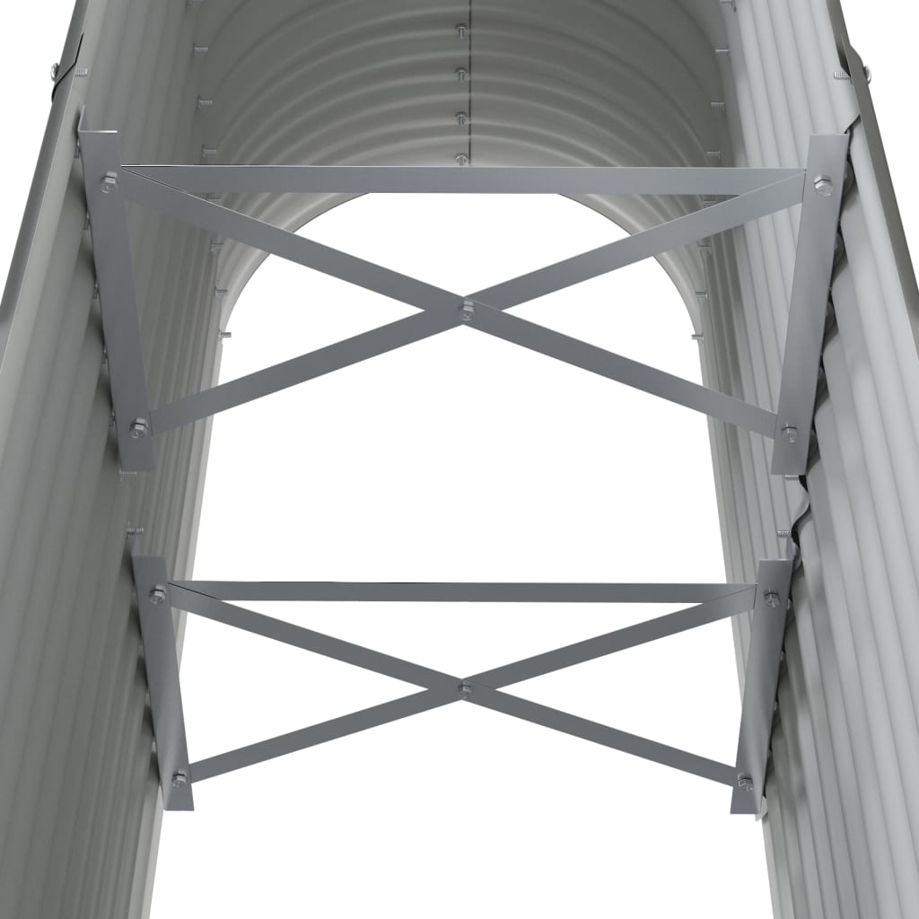 plantekrukke 114x40x68 cm galvaniseret stål grå