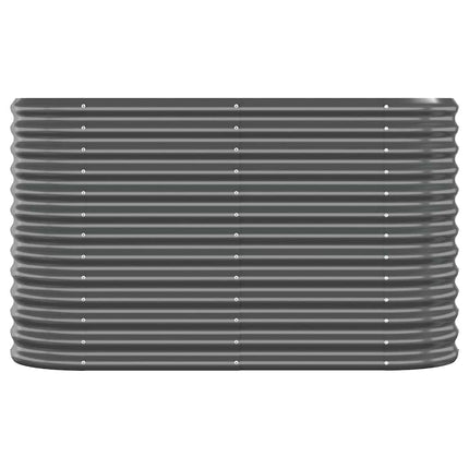 plantekasse 114x40x68 cm galvaniseret stål antracitgrå
