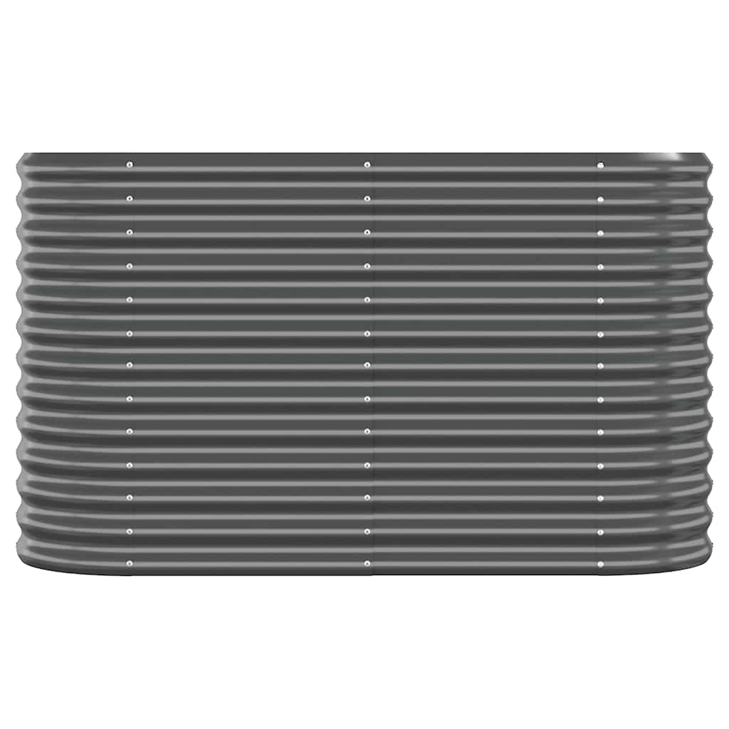 plantekasse 114x40x68 cm galvaniseret stål antracitgrå