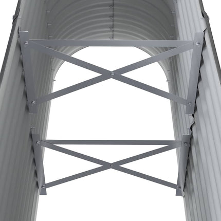plantekasse 114x40x68 cm galvaniseret stål antracitgrå