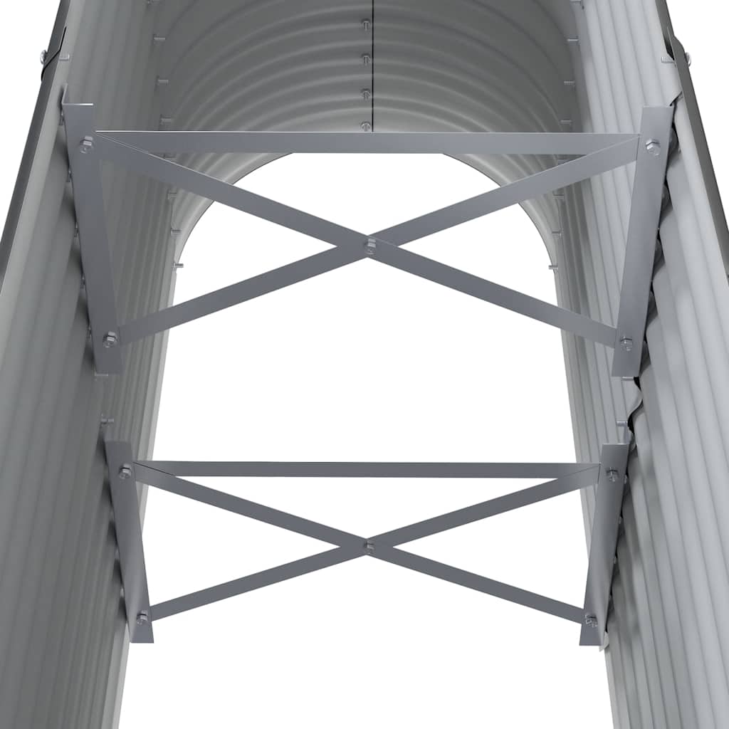 plantekasse 114x40x68 cm galvaniseret stål antracitgrå