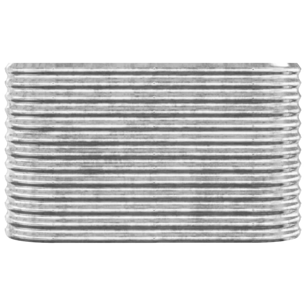plantekasse 114x40x68 cm galvaniseret stål sølvfarvet