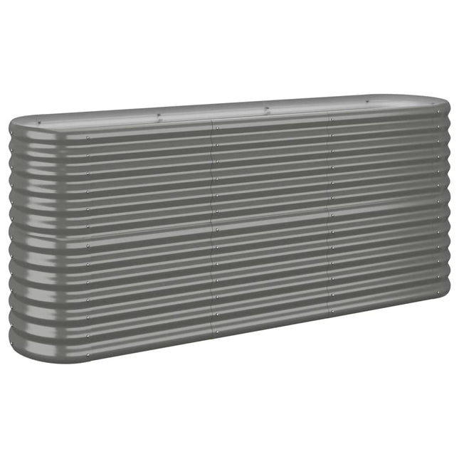 plantekasse 152x40x68 cm galvaniseret stål grå