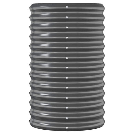 plantekasse 152x40x68 cm galvaniseret stål antracitgrå