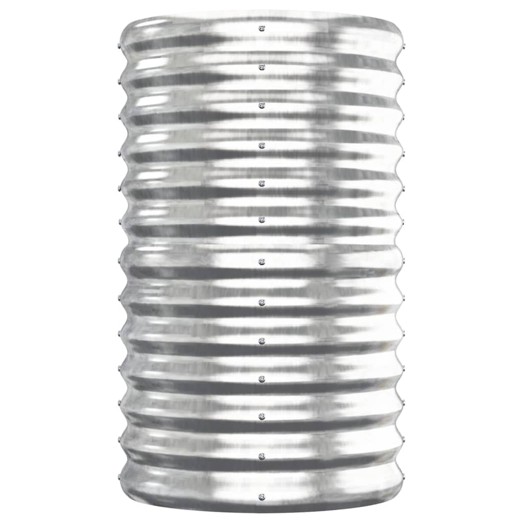 plantekasse 152x40x68 cm galvaniseret stål sølvfarvet