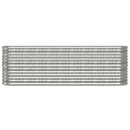 plantekasse 224x40x68 cm galvaniseret stål sølvfarvet