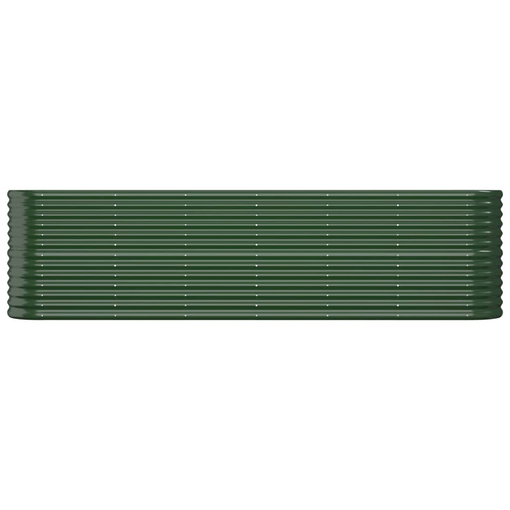 plantekasse 260x40x68 cm galvaniseret stål grøn