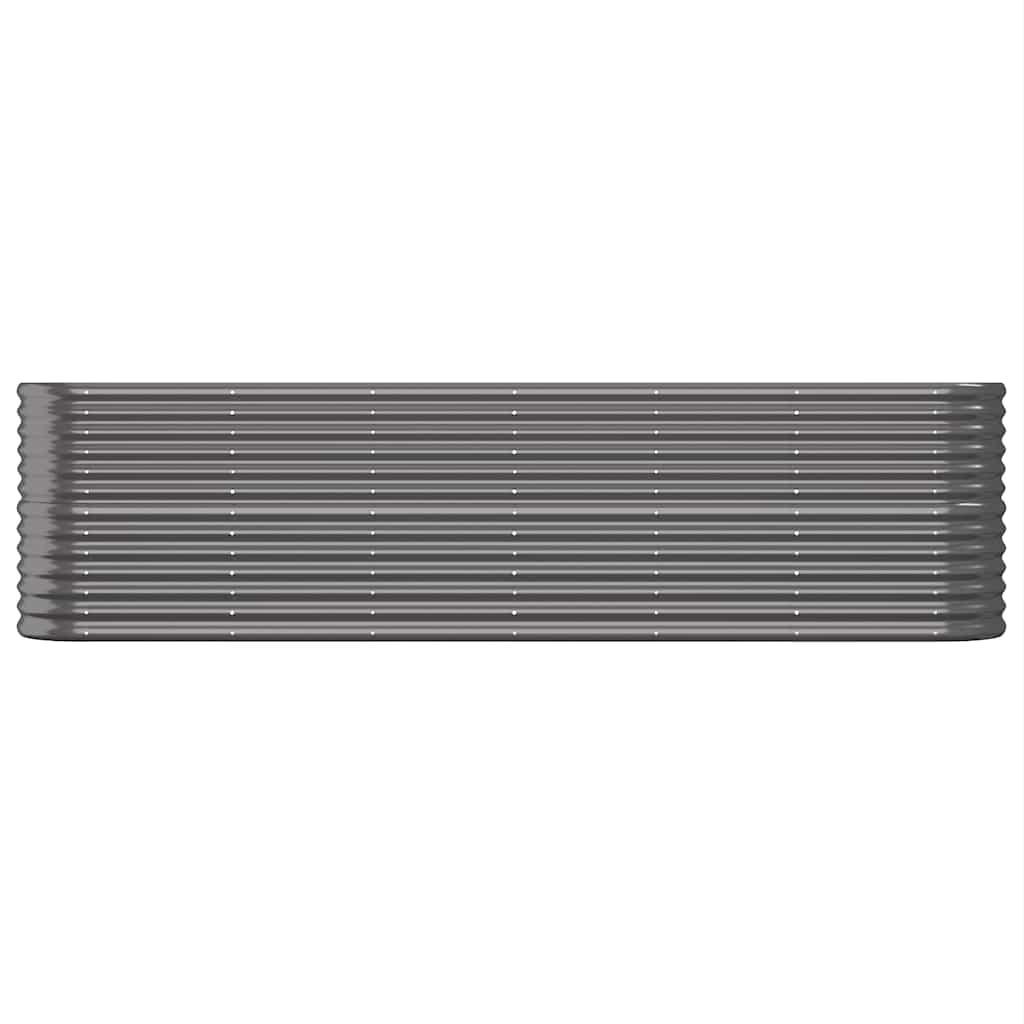 plantekasse 260x40x68 cm galvaniseret stål antracitgrå