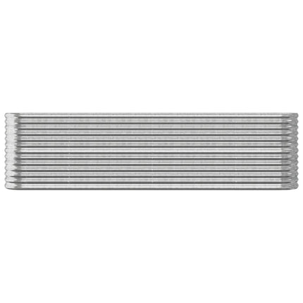 plantekasse 260x40x68 cm galvaniseret stål sølvfarvet