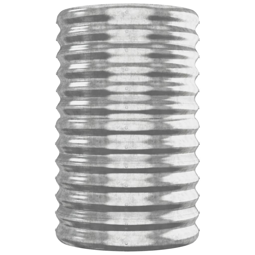 plantekasse 260x40x68 cm galvaniseret stål sølvfarvet