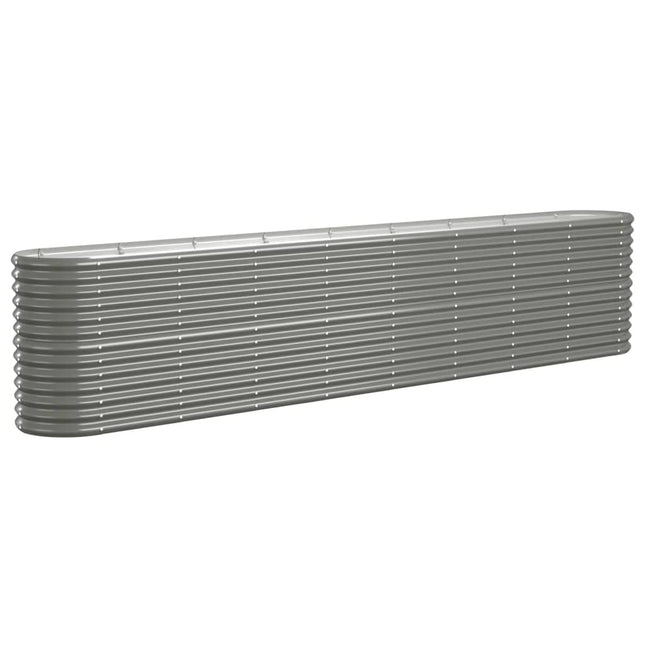 plantekasse 332x40x68 cm galvaniseret stål grå
