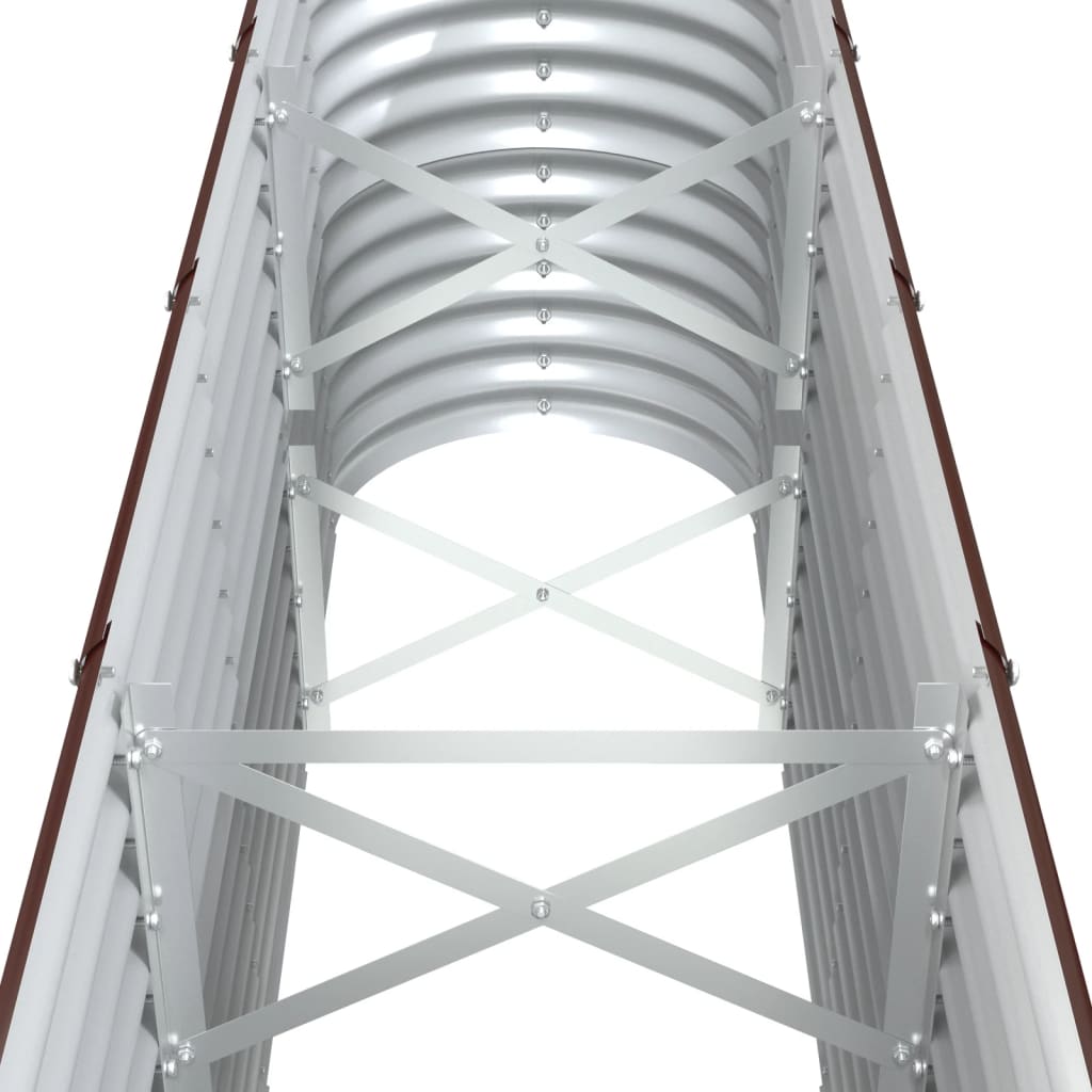 plantekasse 332x40x68 cm galvaniseret stål brun