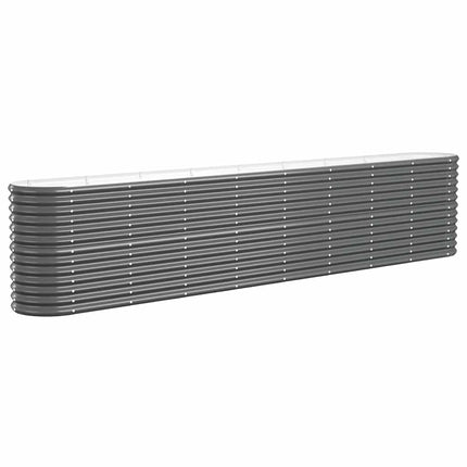 plantekasse 332x40x68 cm galvaniseret stål antracitgrå