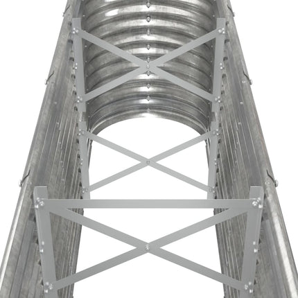 plantekasse 332x40x68 cm galvaniseret stål sølvfarvet