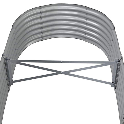 plantekrukke 152x80x36 cm galvaniseret stål grå