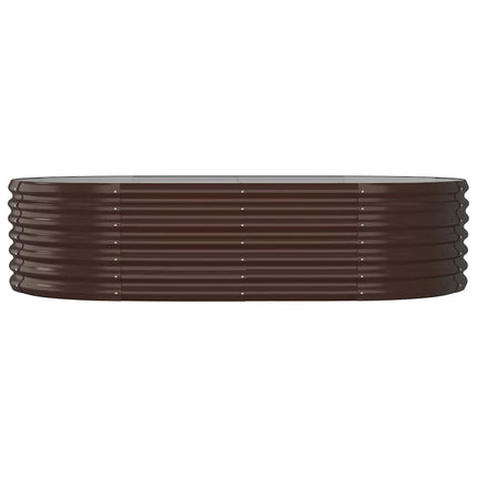 plantekasse 152x80x36 cm galvaniseret stål brun