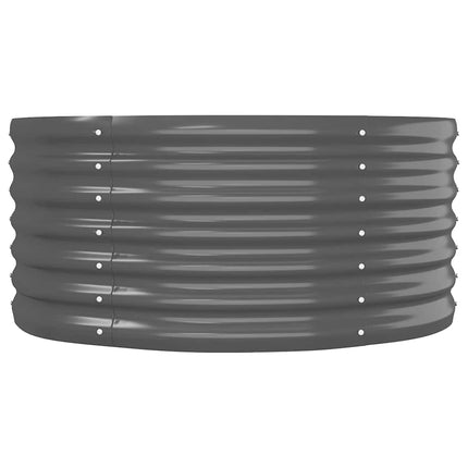 plantekasse 152x80x36 cm galvaniseret stål antracitgrå