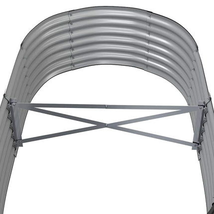 plantekasse 152x80x36 cm galvaniseret stål antracitgrå