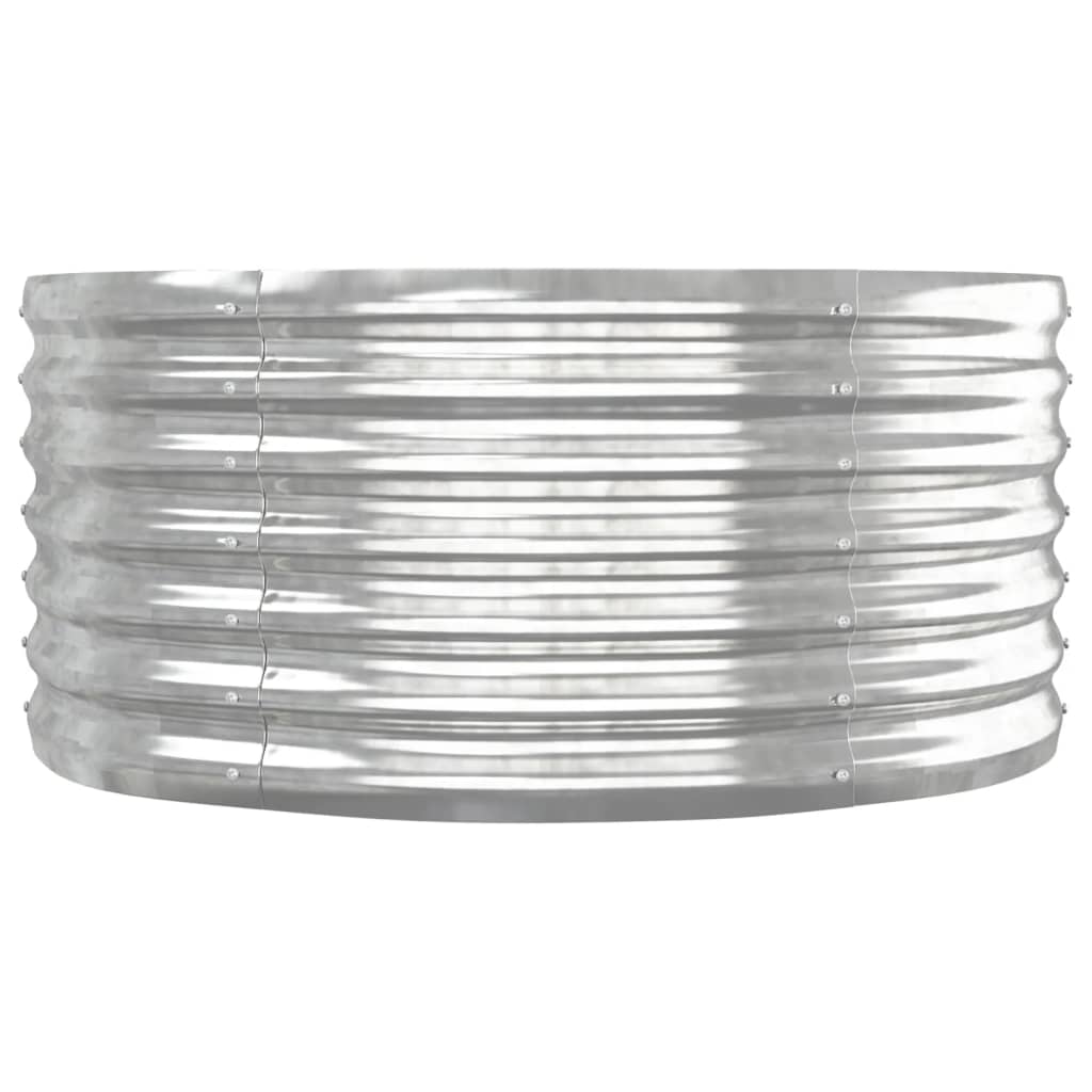 plantekasse 152x80x36 cm galvaniseret stål sølvfarvet