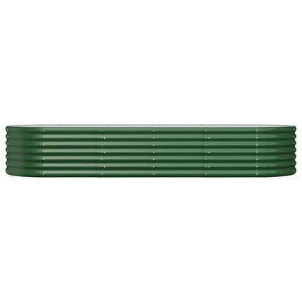 plantekasse 224x80x36 cm galvaniseret stål grøn