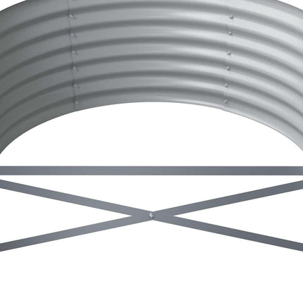plantekasse 296x80x36 cm galvaniseret stål grøn