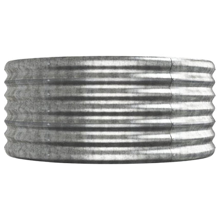 plantekasse 296x80x36 cm galvaniseret stål sølvfarvet