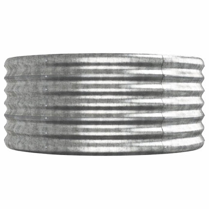 plantekasse 368x80x36 cm galvaniseret stål sølvfarvet
