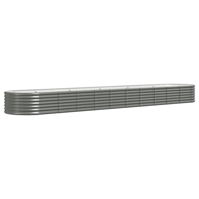 plantekasse 440x80x36 cm galvaniseret stål grå