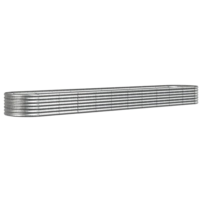 plantekrukke 440x80x36 cm galvaniseret stål sølvfarvet