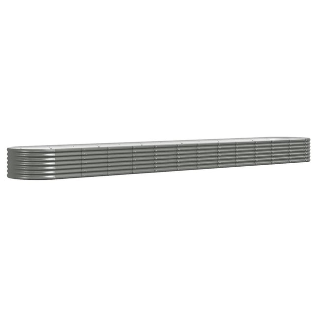plantekasse 512x80x36 cm galvaniseret stål grå
