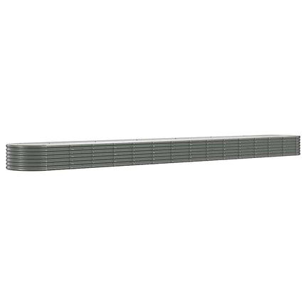 plantekrukke 620x80x36 cm galvaniseret stål grå
