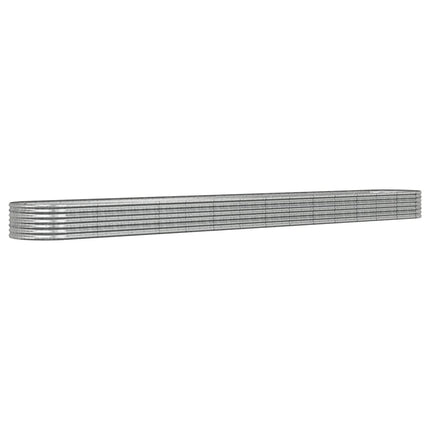 plantekrukke 620x80x36 cm galvaniseret stål sølvfarvet