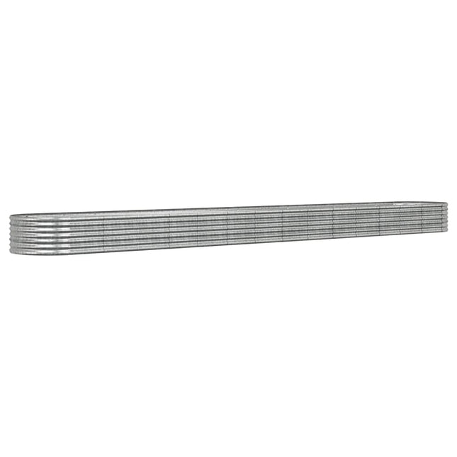 plantekrukke 620x80x36 cm galvaniseret stål sølvfarvet