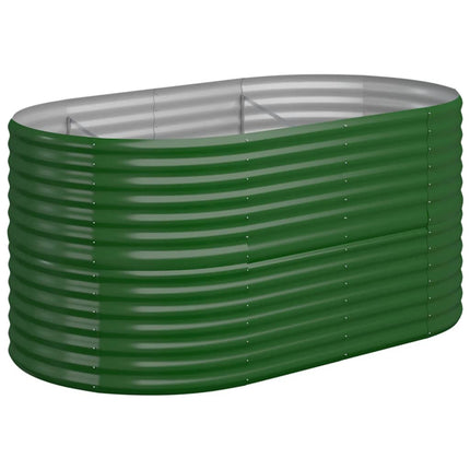 plantekasse 152x80x68 cm galvaniseret stål grøn