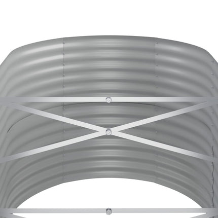 plantekasse 152x80x68 cm galvaniseret stål grøn