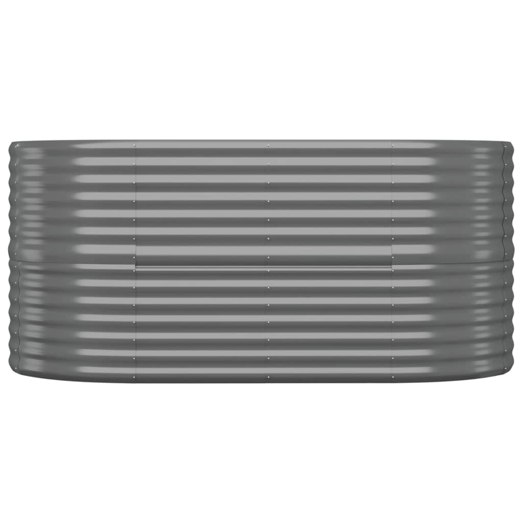 plantekasse 152x80x68 cm galvaniseret stål grå