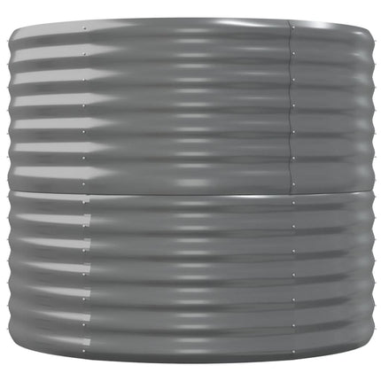 plantekasse 152x80x68 cm galvaniseret stål grå