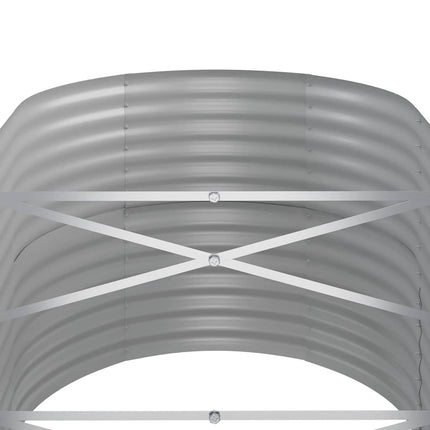 plantekasse 152x80x68 cm galvaniseret stål brun