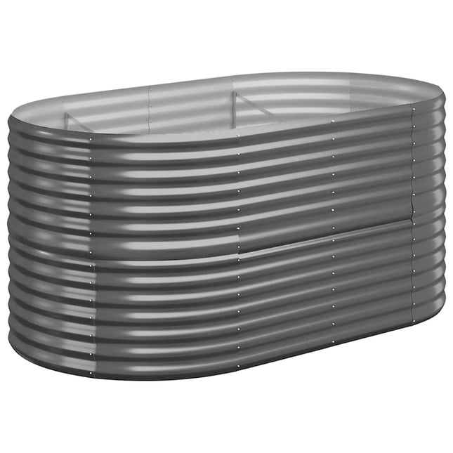 plantekasse 152x80x68 cm galvaniseret stål antracitgrå