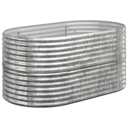 plantekrukke 152x80x68 cm galvaniseret stål sølvfarvet