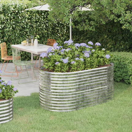 plantekrukke 152x80x68 cm galvaniseret stål sølvfarvet