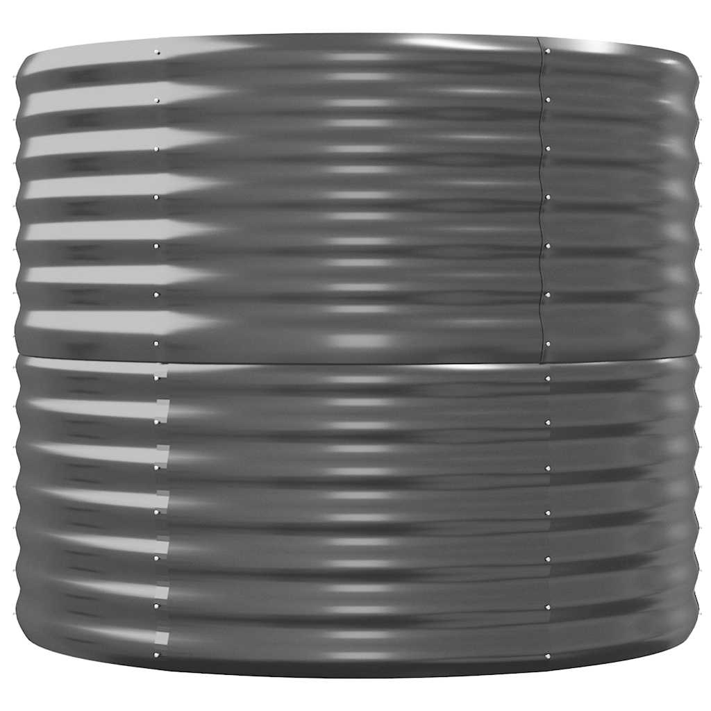 plantekasse 296x80x68 cm galvaniseret stål antracitgrå